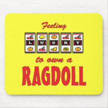 Lucky to Own a Ragdoll Fun Cat Design Mouse Pad