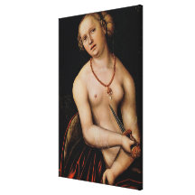 Lucretia, 1538 stretched canvas print