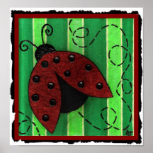 Lucy la coccinelle - copie d'art populaire affiches