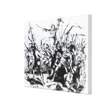 Luddite Rioters, 1811-12 Canvas Print