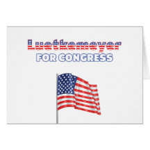Luetkemeyer for Congress Patriotic American Flag Card