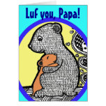 LUF vous, papa - carte de fête des pères