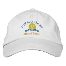 Luffers Sunset_Luff is in the air Miami Beach Embroidered Hat