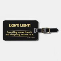 Luggage Tag: Light! Light!