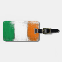 Luggage Tag with Dirty Flag from Ireland