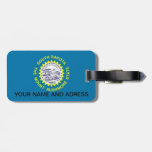 Luggage Tag with Flag of South Dakota, USA