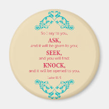 Luke 11:9 magnet