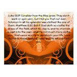 Luke 12:27 Consider how the lilies grow. Post Card
