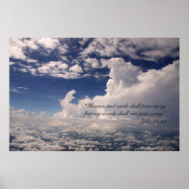 Luke 21:33 Scripture Poster (Version C)