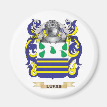 Lukes Coat of Arms (Family Crest) Refrigerator Magnet