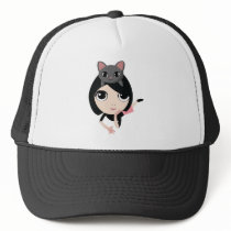 Lulu and Noodle the Cat Mesh Hat
