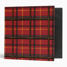 Lumberjack Plaid 3 Ring Binder