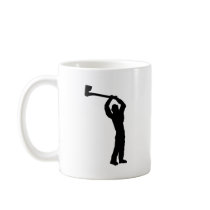 lumberjack shape coffee mug