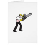 Lumberjack Tree Surgeon Arborist Chainsaw Cards