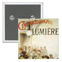 Lumière Brothers Cinema Poster Pinback Button