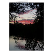 Lumière de nuit cartes de vœux