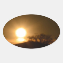 Lumière éternelle stickers ovales