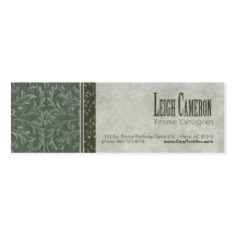 Lumiére Professional Custom Baroque Skinny Business Cards