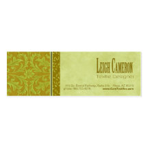 Lumiére Professional Custom Baroque Skinny Business Card