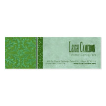 Lumiére Professional Custom Baroque Skinny Business Card Templates