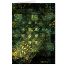 Lumières dans la carte de voeux d'art abstrait de 