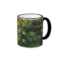 Lumières dans la tasse de café d'abrégé sur ville
