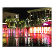 Lumières dans une fontaine photo