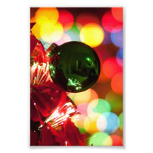 Lumières d'arbre de Noël de décorations de vacance Photo Sur Toile