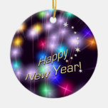 Lumières d'étoile de bonne année ornements