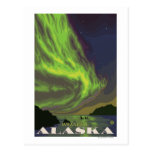 Lumières du nord et orques - Wrangell, Alaska Cartes Postales
