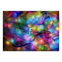 lumières rougeoyantes d'arc-en-ciel carte