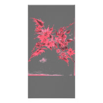 Luminescent Floral Array Custom Photo Card