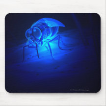 Luminescent illustration of a tsetse fly mousepads