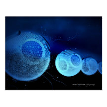 Luminescent illustration of HDL Postcards