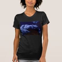 Luminous Blue Cumulus and Dark Blue Sky by KLM Tee Shirts