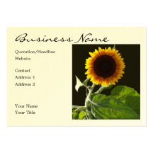 Luminous Sunflower Business Cards