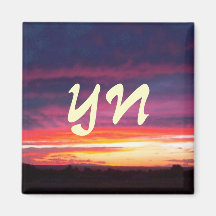 Luminous Sunset Fridge Magnet