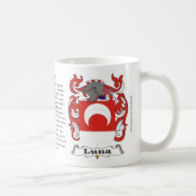 Luna Family Coat of Arms Mug