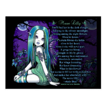 Luna Moon Lilly Myka Jelina Fairy Poem Postcard