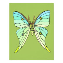 Luna Moth Invitation