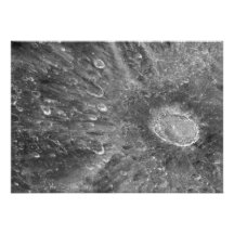 Lunar Impact Crater Tycho on Earth's Moon Personalized Announcement
