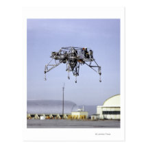 Lunar Landing Research Vehicle in Flight Postcard