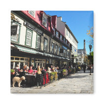 Lunch Vieux Quebec City Street Canada Magnet magnets