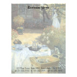 Luncheon by Claude Monet, Vintage Impressionism Letterhead
