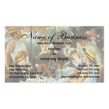 Luncheon of the Boating Party by Pierre Renoir Business Card