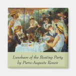 Luncheon of the Boating Party by Pierre Renoir Refrigerator Magnets