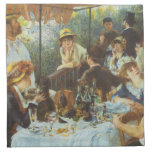 Luncheon of the Boating Party by Pierre Renoir Printed Napkins