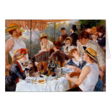 Luncheon of the Boating Party Greeting Cards