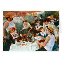 Luncheon of the Boating Party, Renoir Greeting Card