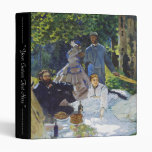 Luncheon on the Grass, Center Panel Claude Monet Vinyl Binders